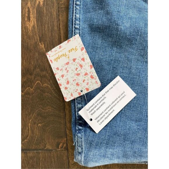 NWT Free People Women's Denim Mini Skirt Sz 12 - Picture 7 of 9